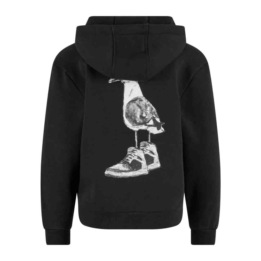 Mister Tee - The Seagull Sneakers Kids Fluffy Kinder hoodie/trui - Zwart